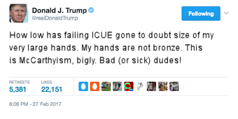 President Trump's tweet